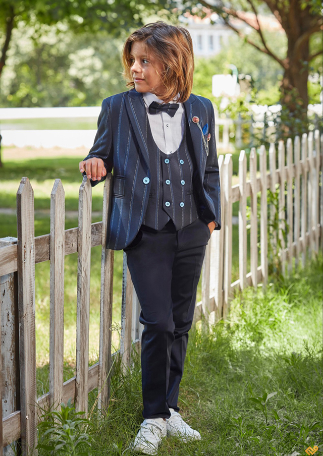 Çizgili Çocuk Takım Elbise